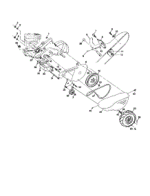 Mainframe, Left Side parts for Rally Rear-Tine Tiller RYX820K from AppliancePartsPros.com