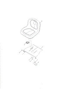 Seat parts for Husqvarna Rear-Engine Riding Mower RZ3016 (966042901) from AppliancePartsPros.com