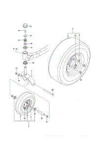 Wheels / Tires parts for Husqvarna Rear-Engine Riding Mower RZ4219/250201 from AppliancePartsPros.com
