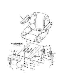 Seat parts for Snapper Rear-Engine Riding Mower RZT20420BVE2 (7800010) from AppliancePartsPros.com