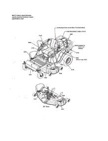 Decal parts for Murray Rear-Engine Riding Mower RZT26520 (2691079) from AppliancePartsPros.com