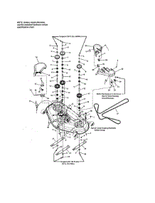 52" Deck - Spindle parts for Murray Rear-Engine Riding Mower RZT26520 (2691079) from AppliancePartsPros.com