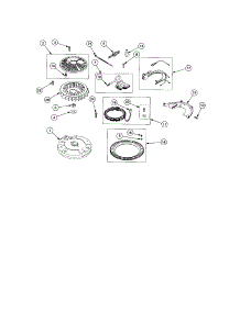 Flywheel And Electrical parts for Troy-Bilt Rear-Engine Riding Mower RZT50 from AppliancePartsPros.com