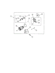 Starter Motor parts for Troy-Bilt Rear-Engine Riding Mower RZT50 from AppliancePartsPros.com