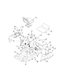 Seat Box Frame / Console parts for Troy-Bilt Rear-Engine Riding Mower RZT50 from AppliancePartsPros.com