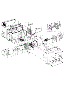 Mainhousing, Motor Assembly parts for Hoover Handheld Vacuum S1029 from AppliancePartsPros.com