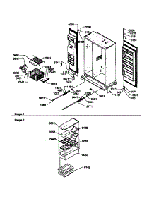 Hinges, Fz Baskets And Accessories parts for Amana Side-By-Side Refrigerator S148DA01-P1305602W from AppliancePartsPros.com