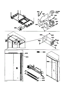Heater & Condensate  Evaporation Kit parts for Amana Side-By-Side Refrigerator S148DA01-P1305602W from AppliancePartsPros.com