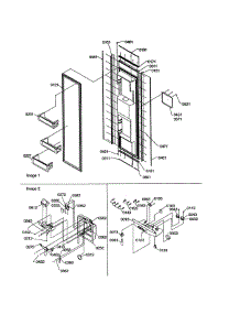 Door / Cavity Cover parts for Amana Side-By-Side Refrigerator S148DA03-P1305601W from AppliancePartsPros.com