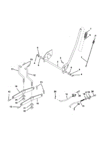 Mower Lift parts for Weedeater Front-Engine Lawn Tractor S165H42A from AppliancePartsPros.com