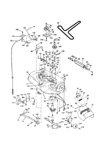 Mower Deck parts for Weedeater Front-Engine Lawn Tractor S165H42A from AppliancePartsPros.com