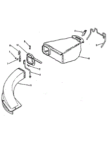 Rear Grass Catcher Group parts for Lawnboy Gas Walk-Behind Mower S21ZPR from AppliancePartsPros.com