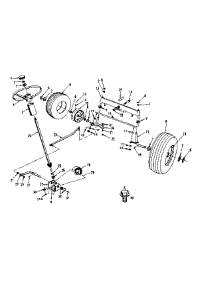Steering, Front Axle And Wheels parts for Craftsman Front-Engine Lawn Tractor S252645 SAME AS 917.252645 from AppliancePartsPros.com