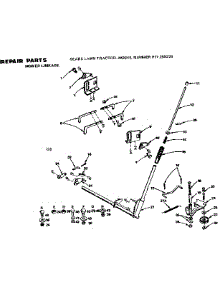 Mower Linkage parts for Craftsman Front-Engine Lawn Tractor S255278 from AppliancePartsPros.com