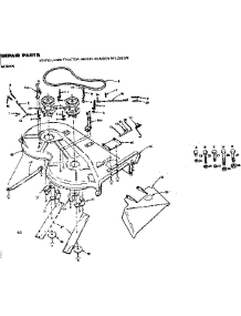 Mower parts for Craftsman Front-Engine Lawn Tractor S255278 from AppliancePartsPros.com