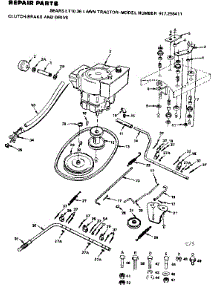Xlutch-Brake And Drive parts for Craftsman Front-Engine Lawn Tractor S255411 from AppliancePartsPros.com