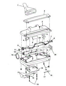 Powerednozzle parts for Hoover Upright Vacuum S2610 from AppliancePartsPros.com