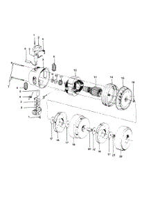 Motor Assembly parts for Hoover Canister Vacuum S3273 from AppliancePartsPros.com