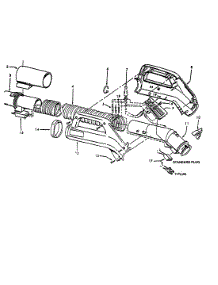 7-1 / 2' Dimension Hose parts for Hoover Canister Vacuum S3281 from AppliancePartsPros.com