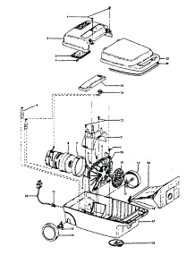 Mainhousing parts for Hoover Canister Vacuum S3289 from AppliancePartsPros.com