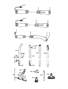 Cord Repair Kit / Attachments parts for Hoover Canister Vacuum S3499 from AppliancePartsPros.com