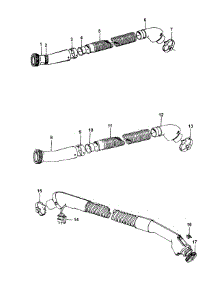 Hose parts for Hoover Canister Vacuum S3509 from AppliancePartsPros.com
