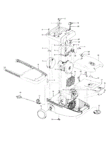 Mainhousing parts for Hoover Canister Vacuum S3509 from AppliancePartsPros.com