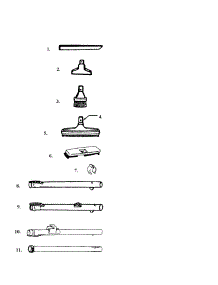 Cleaning Tools parts for Hoover Canister Vacuum S3519 from AppliancePartsPros.com