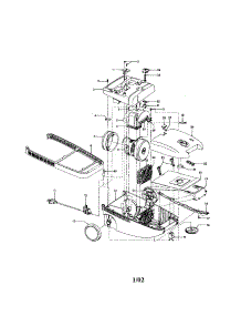 Main Body / Wheels parts for Hoover Canister Vacuum S3520 from AppliancePartsPros.com