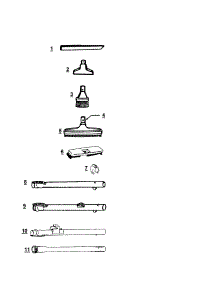 Cleaning Tools parts for Hoover Canister Vacuum S3569 from AppliancePartsPros.com