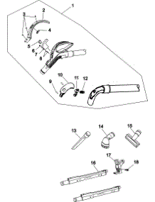 Hose And Tools parts for Hoover Canister Vacuum S3590 from AppliancePartsPros.com