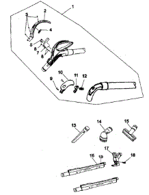 Hose Assy parts for Hoover Canister Vacuum S3592 from AppliancePartsPros.com