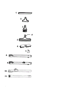 Cleaning Tools parts for Hoover Canister Vacuum S3606 from AppliancePartsPros.com