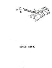 Hose parts for Hoover Canister Vacuum S3614 from AppliancePartsPros.com