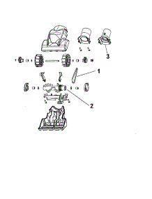 Turbine Driven Hand Tool parts for Hoover Canister Vacuum S3641 from AppliancePartsPros.com