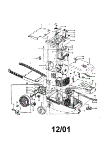 Main Body / Motor / Brake Pad parts for Hoover Canister Vacuum S3646 from AppliancePartsPros.com