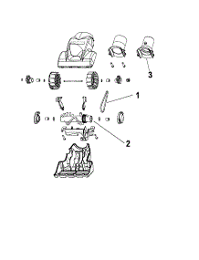 Turbine Driven Hand Tool parts for Hoover Canister Vacuum S3661 from AppliancePartsPros.com