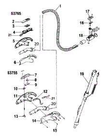 Hose Assy parts for Hoover Canister Vacuum S3765 from AppliancePartsPros.com