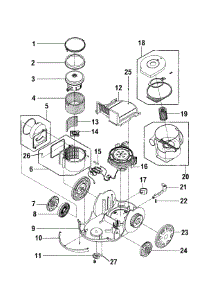 Cordreel, Mainhousing, Motor parts for Hoover Canister Vacuum S3765-040 from AppliancePartsPros.com