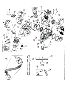 Main Body parts for Hoover Canister Vacuum S3865 from AppliancePartsPros.com