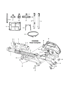 Hose, Cleaningtools parts for Hoover Central Vacuum S5535 from AppliancePartsPros.com