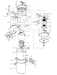 Mainhousing, Motor Assembly parts for Hoover Central Vacuum S5573-011 from AppliancePartsPros.com