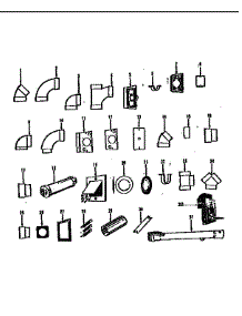 Central Vac Fittings parts for Hoover Canister Vacuum S5643 (40010) from AppliancePartsPros.com