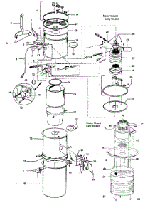 Mainhousing, Motor Assembly parts for Hoover Central Vacuum S5677 from AppliancePartsPros.com