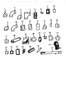 Central Vac Fittings parts for Hoover Central Vacuum S5703 (40012) from AppliancePartsPros.com