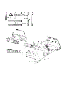 Hose, Cleaningtools parts for Hoover Central Vacuum S5713 from AppliancePartsPros.com