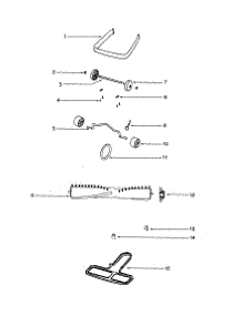 Disturbulator parts for Eureka Upright Vacuum S639A from AppliancePartsPros.com