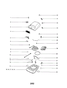Hood / Base parts for Eureka Upright Vacuum S647A from AppliancePartsPros.com