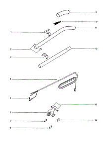 Handle parts for Eureka Upright Vacuum S647A from AppliancePartsPros.com