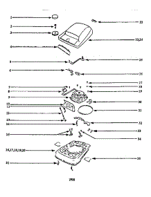 Base Assembly parts for Eureka Upright Vacuum S661D from AppliancePartsPros.com